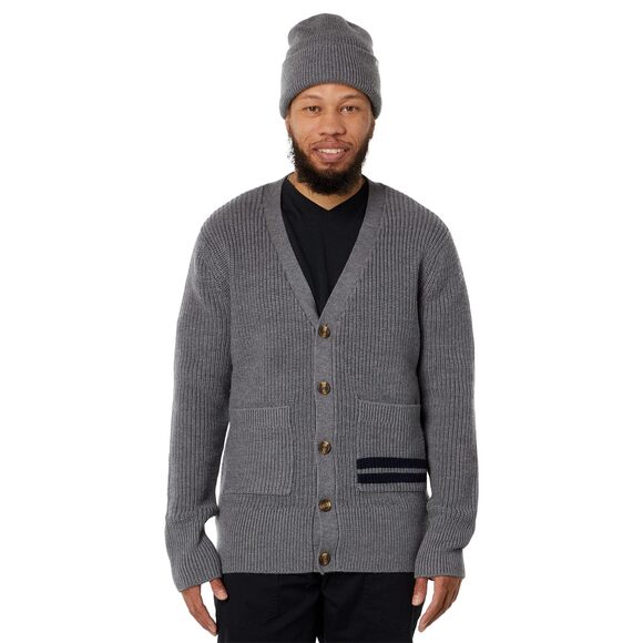 LABEL Go-to Cardi Light Grey/Navy SM